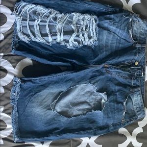 Fashion Nova distressed shorts